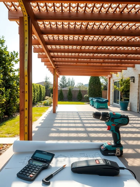 pergola size drives total cost