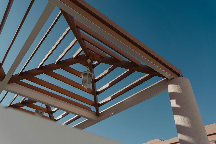 pergolas roof presence and coverings