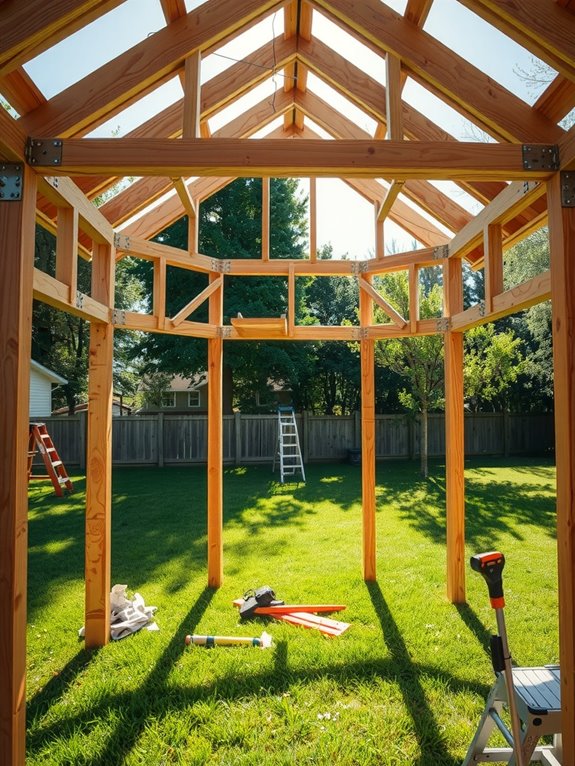 roof construction and placement details