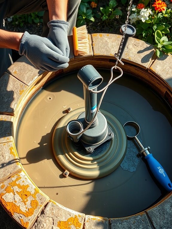 soak and scrub fountain components