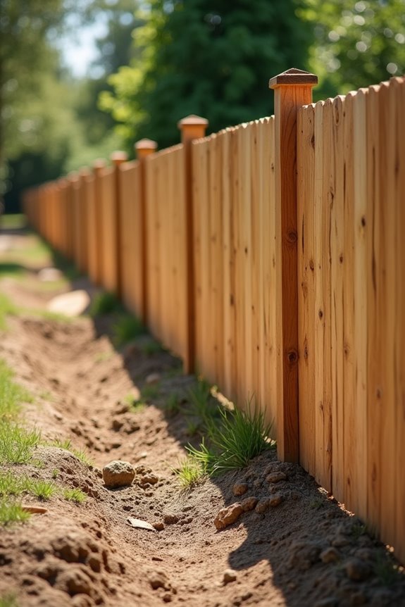 Spacing Fence Posts 10 Feet Apart: Essential Knowledge for Proper Installation 1 ten foot spacing soil slope braces